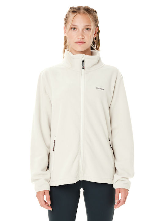 Emerson Fleece Damen-Strickjacke mit Reißversch...