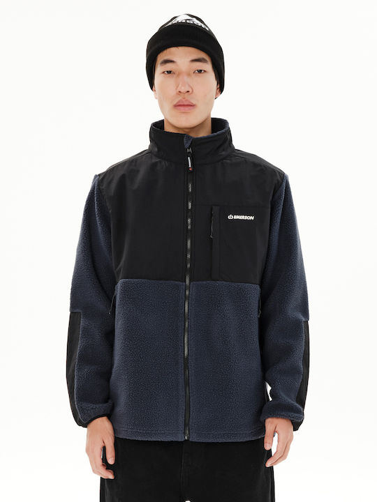 Emerson Herren Fleecejacke Dusky Blue/Black
