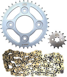 JT Sprockets Set Lanț și Pinioane pentru Honda Astrea Grand 100
