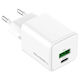 GoGEN Încărcător Fără Cablu cu Port USB-A și Port USB-C 30W Power Delivery Alb (ACHPDQ230W01)