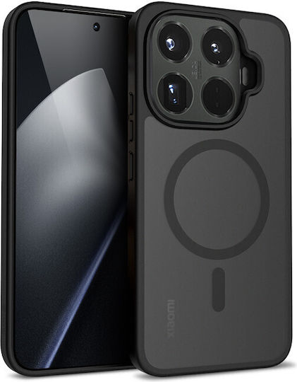 Crong Hybrid Matte Магнитен Заден Калъф Черен (Xiaomi 15T Pro)