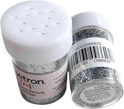 Metron Χρυσόσκονη Glitter Ασημί 8gr 24τμχ