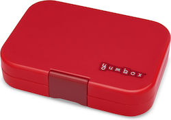 Yumbox Plastic Kids Food Container Red