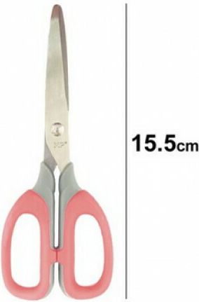Madrid Papel Schere 15,5 cm mit Metallklinge Rosa 1 Stück