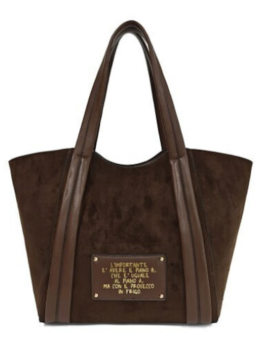 Le Pandorine Γυναικεία Tote Τσάντα Suede Le Pandorine Γυναικεία Tote Τσάντα Suede