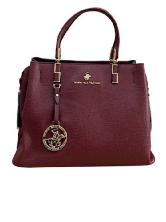 Burgunderrote Damenhandtasche BH-4711b