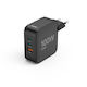 HAMA Зарядно устройство без кабел с USB-A порт и 2 USB-C порта 100 W Power Delivery / Quick Charge 3.0 черно