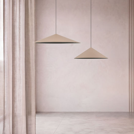 Zambelis Lights Висящо Осветително Тяло Розово LED с Топла Бяла Светлина 40x40 см