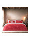 Nima Holly Single Bed Sheet Set 170x260cm Red (3 Pieces)