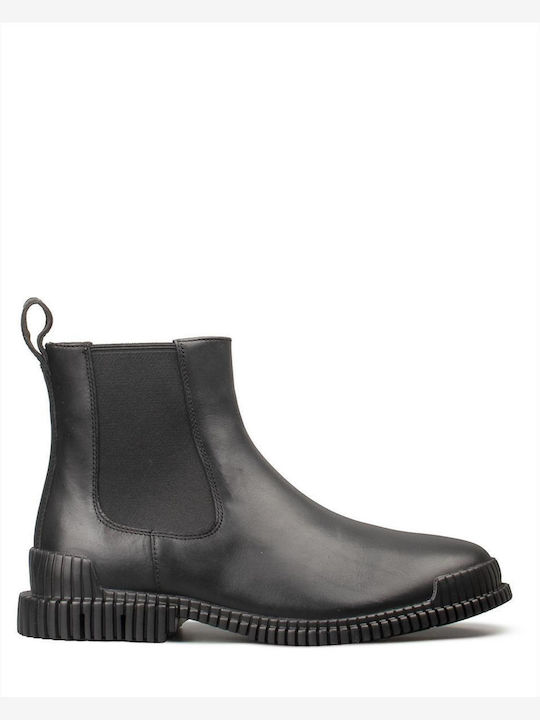 Pix Schwarze Chelsea-Stiefeletten aus Leder