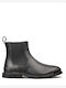Pix Schwarze Chelsea-Stiefeletten aus Leder