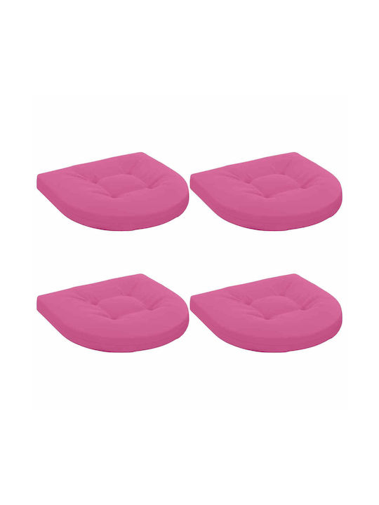 vidaXL Gartenstuhl-Sitzkissen in Bogenform Rosa...