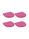 vidaXL Gartenstuhl-Sitzkissen in Bogenform Rosa 4 Stk. 40x40 cm