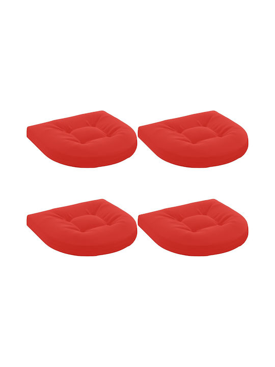 vidaXL Gartenstuhl-Sitzkissen in Bogenform Rot ...
