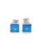 Silberne Damen-Ohrstecker, quadratisch, mit blauen Zirkonia, Art.-Nr. 110248