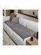 Nef-Nef Homeware Eriete Ριχτάρι Πολυθρόνας 70x180εκ. Grey