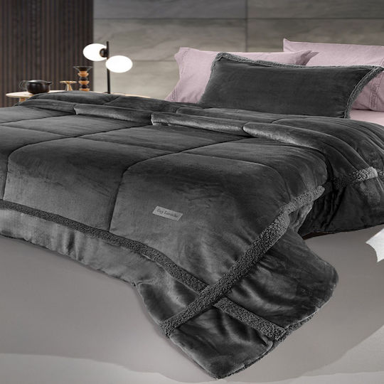 Guy Laroche Bettdecken-Set Übergröße 220x240 cm Grau