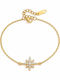 Charmy Damenarmband Kette aus Vergoldetem Stahl mit Zirkon