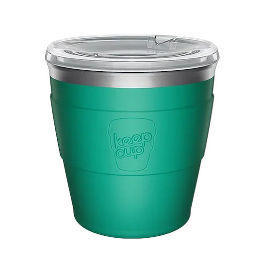 Keep Cup Pahar Termic din Oțel Inoxidabil / Plastic 170ml Verde Thermal QuickSip XS Frost Green