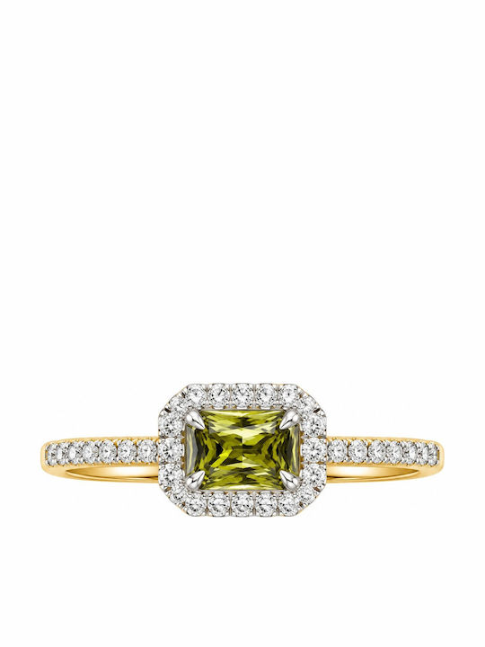 Jools Single Stone Ring in Silver with Zircon