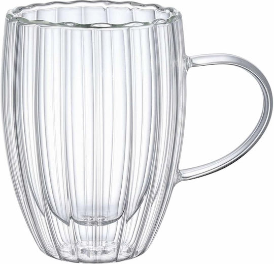 Salt & Pepper Κούπα Γυάλινη Διάφανη 350ml 2τμχ