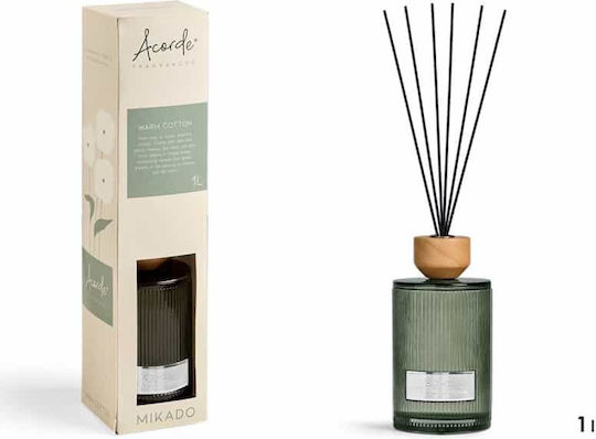 Mikado Runder Raumduft mit Stäbchen 1000 ml Warm Cotton Arte Regal