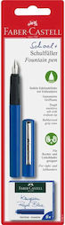 Faber-Castell Blue Fountain Pen with Blue Ink
