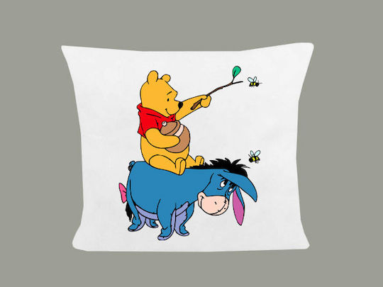 Възглавница Размер 40x40cm Winnie Pooh Бяла