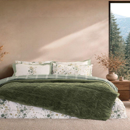 Nima Κουβερτοπάπλωμα Μονό 160x240εκ. Snug Πράσινο 220 GSM