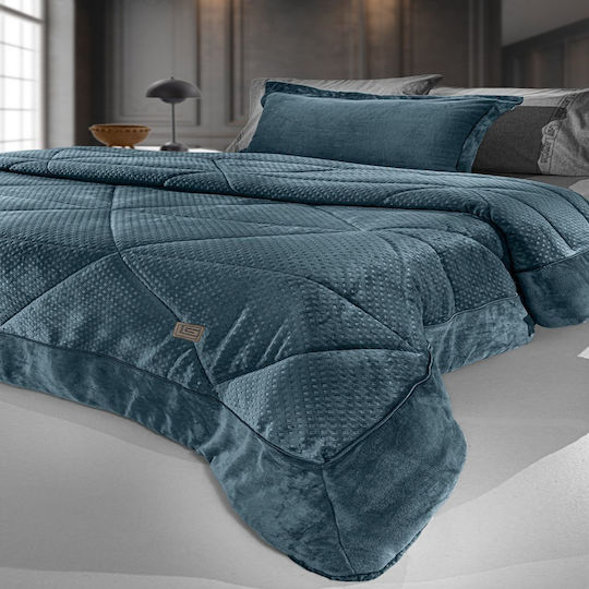 Guy Laroche Prellude Green Sherpa Comforter, Semi-Double, 180 x 240 cm