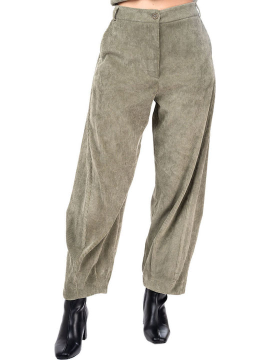 Moutaki Women's Fabric Pantaloons Khaki