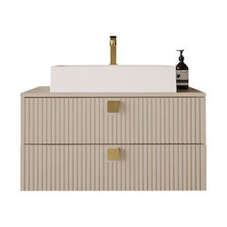 Epipla1.gr Ντουλάπι Μπάνιου 80x46x42cm Μπεζ