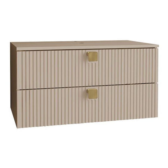 Epipla1.gr Ντουλάπι Μπάνιου 80x46x42cm Μπεζ