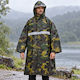 Lange Wasserdichte Tarnjacke Einheitsgröße Mit Kapuze