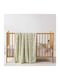 Kentia Cot Fleece Blanket Green 100x140cm