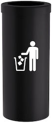 Pam & Co Plastic Waste Bin 30L Black