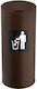 Pam & Co Plastic Waste Bin 65 L Brown