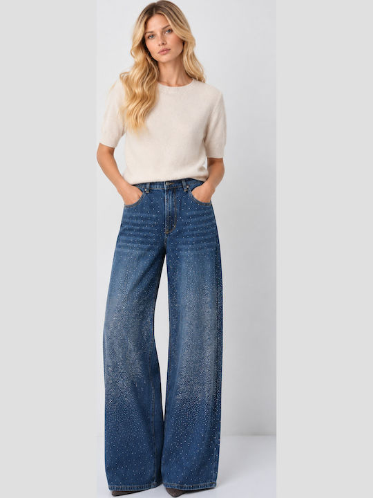Lexa Pantaloni Jeans pentru Femei cu Croială Wide