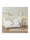 Nima Baby Quilt Cotton White-Beige 110x140cm