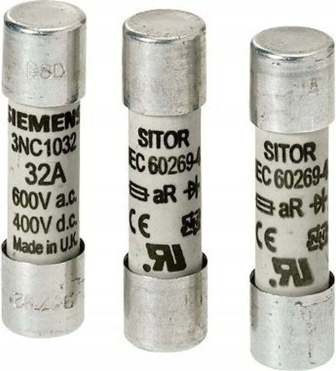 Siemens Cylindrical Melting Insert Sitor 32a Ar 600vac/400vdc 3nc1032