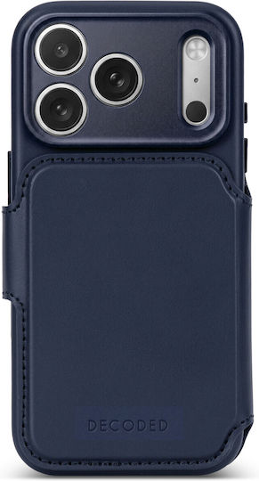 Decoded Leder-Brieftasche in Marineblau (iPhone 18 Pro Max / 17 Pro MaxXiaomi 17 Pro Max)