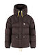 Expedition Down Lite Winter Synthetic Leather Windproof Brown Jacket