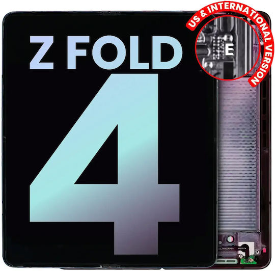Inner Oled Assembly Frame Samsung Galaxy Z Fold 4 5g Us & International Service Pack Burgundy