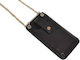 Women's Wallet Pouch Mobile Phone Case with Chain Obastyle Black