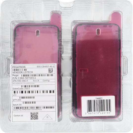Servicepack Adhesive Foil Display Iphone 13 Box 200