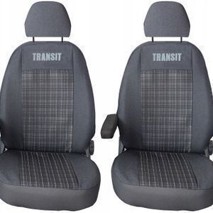 Wipcar Front Car Seat Covers 2 Pcs Ford Transit / Focus Black