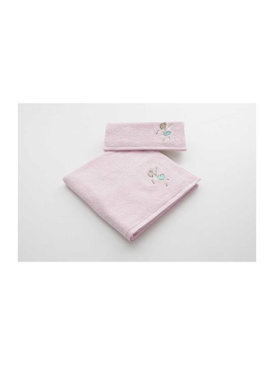 Vesta Home Set Babyhandtücher 2 Stück Rosa mit 400 g/m²