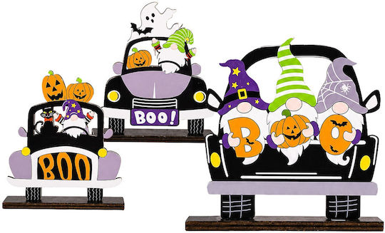 Decorațiune de Masă din Lemn Halloween 11x9cm Diverse Modele 1 Bucată