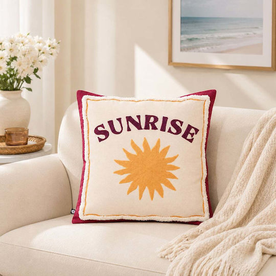 Μαξιλάρι Καναπέ A-s Sunshine Μπορντό 40x40εκ.