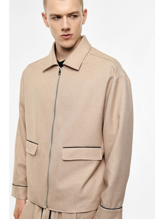 Long Sleeve Overshirt in Regular Fit Corda